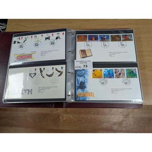 73 - Stamps: Assortment of First Day Covers, including 3x albums and some loose.