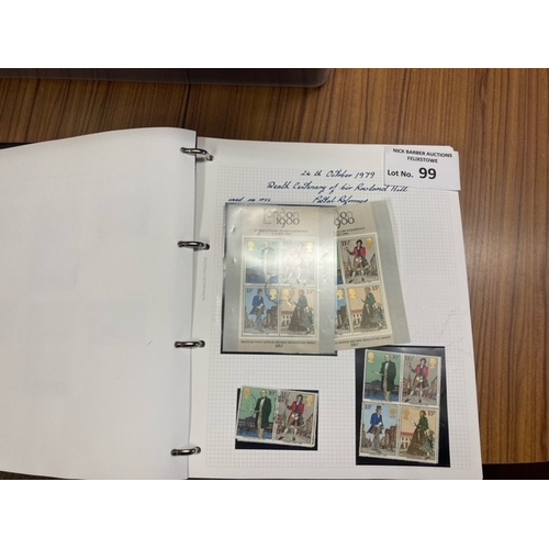 99 - Stamps: Large box of FDCs and GB used, including modern issues, in several albums including Royal Ma... 