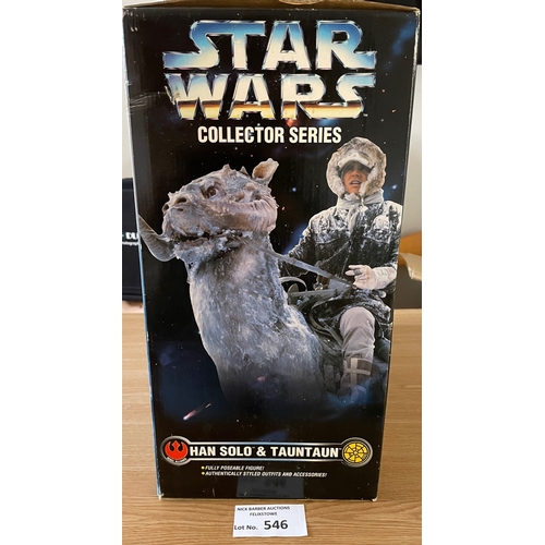 546 - Diecast; Vintage Toys: Star Wars Han Solo and Tauntaun boxed set; box has some scuffs/marks, figures... 