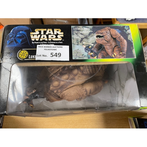 549 - Diecast; Vintage Toys: Trio of vintage Star Wars boxed sets, including: Kenner Jabba the Hutt and Ha... 