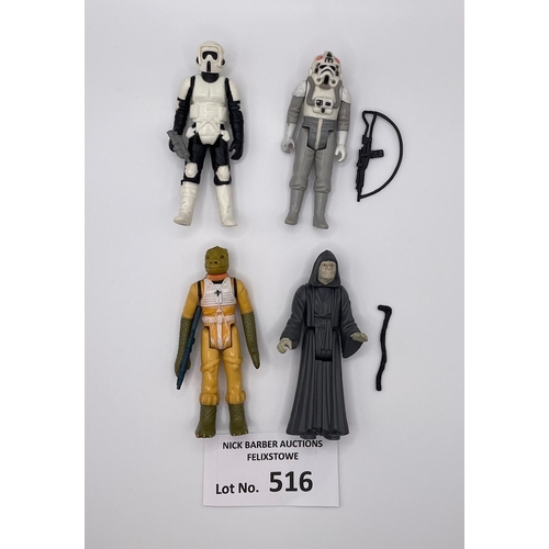 516 - Diecast; Vintage Toys: Kenner Star Wars loose assortment, plus other figures, including: Bossk 1980 ... 