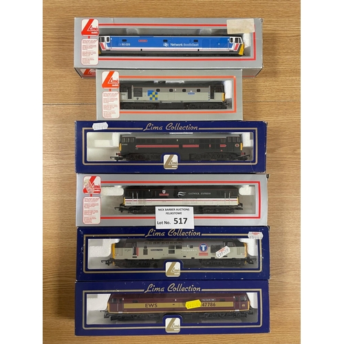 517 - Diecast; Trains: Assortment of boxed Lima trains/locos, including: 205228A1, 205177A6, L204673, 2048... 