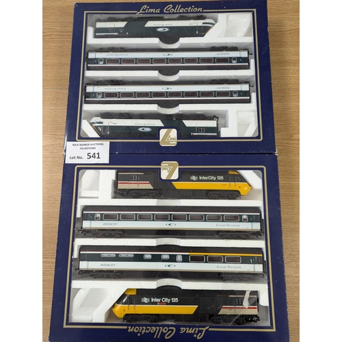 541 - Diecast; Trains: Pair of Lima Collection train packs, 4x per pack - 149871 and 149859; boxed; Good; ... 