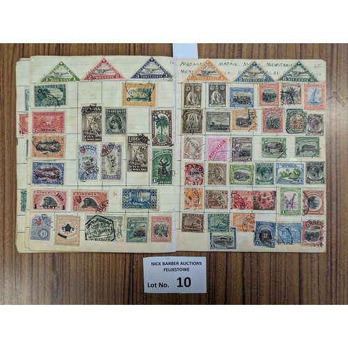 10 - Stamps: Old time collection of 11 albums within suitcase; some pre 1900; (11).