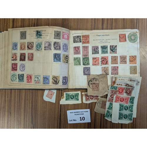 10 - Stamps: Old time collection of 11 albums within suitcase; some pre 1900; (11).