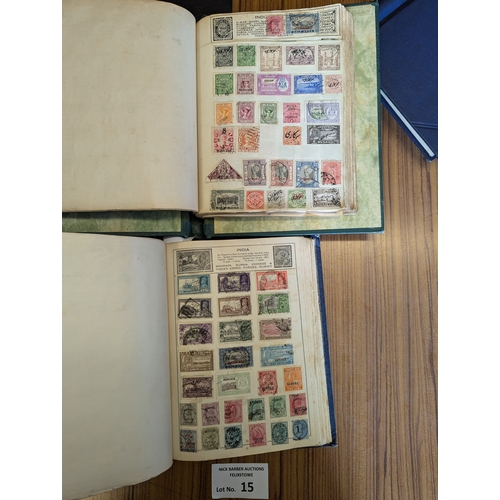 15 - Stamps: World collection within 8 albums.