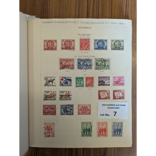 7 - Stamps: Pair of New Age stamp albums, one world and one British Commonwealth; (2).