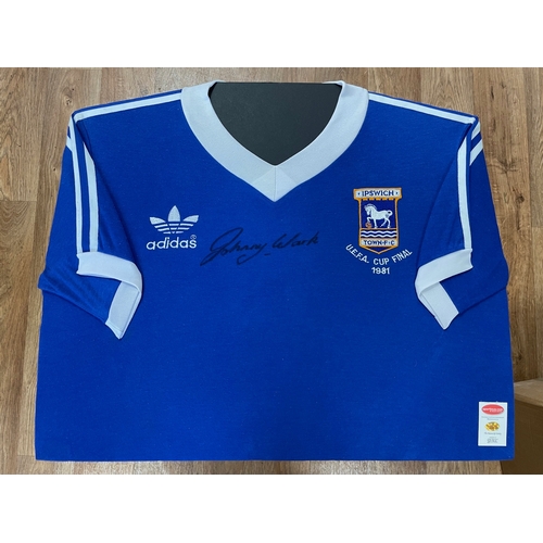 402 - Sports; Football: Ipswich Town shirt, worn by John Wark for the UEFA Cup Final vs AZ Alkmaar at Port... 