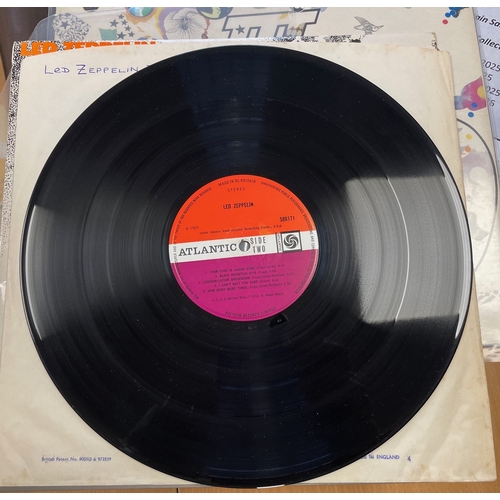 223 - Records: Led Zeppelin albums, No. 1 and No. 3, first pressings, plum and red labels, both in superb ... 