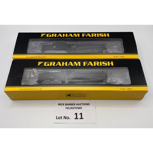 11 - Trains: Graham Farish by Bachmann pair of N Gauge steam locos, including: 372-078 Class B1 61321 BR,... 