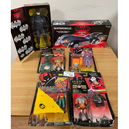 110 - Vintage Toys: Kenner Batman: The Animated Series assortment of figures, including Batman and Robin C... 