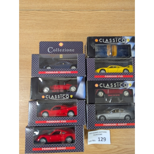 129 - Diecast: Collection of diecast mostly Ferrari models, including Collezione/Classico, Models of Yeste... 