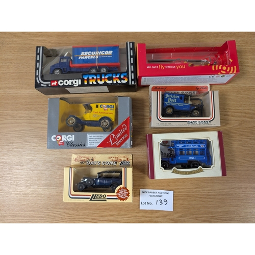 139 - Diecast: Quantity of boxed diecast including Corgi, Lledo, Hot Wheels, and others.