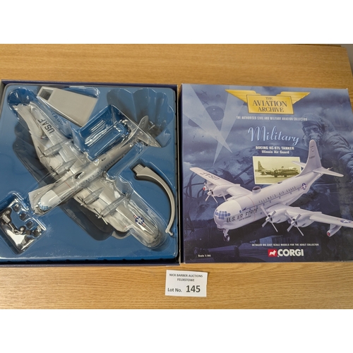 145 - Diecast: Corgi The Aviation Archive assortment of boxed diecast model military/fighter planes; (5).