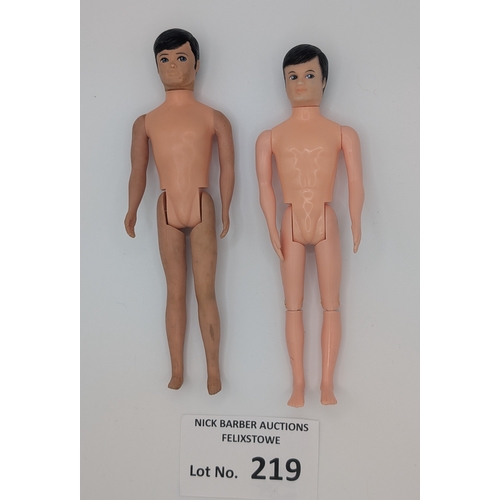 219 - Vintage Dolls: Palitoy Pippa pair of Pete dolls, including first and second issue Pete; first issue ... 