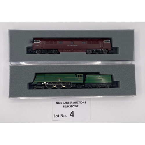 4 - Trains: Graham Farish by Bachmann pair of N Gauge locos, including 371-404 Class 52 'Western Champio... 