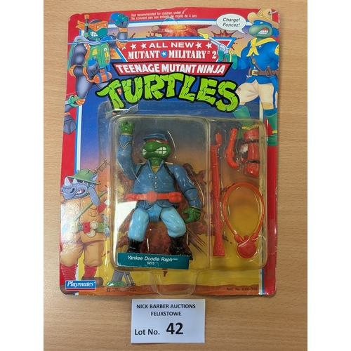 42 - Vintage Toys: Teenage Mutant Ninja Turtles TMNT pair of rare original boxed 'All New Mutant Military... 