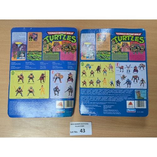 43 - Vintage Toys: Teenage Mutant Ninja Turtles TMNT original Playmates (Canadian editions) 1988/1989 box... 