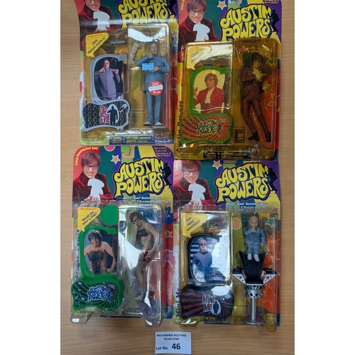 46 - Vintage Toys: McFarlane Toys/Spawn group of Austin Powers boxed figures, including Austin Powers, Dr... 