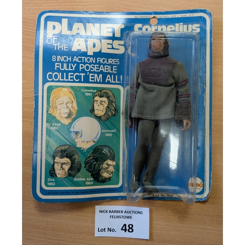 48 - Vintage Toys: Mego Planet of the Apes Cornelius 1967 8 inch action figure in original packaging; pla... 