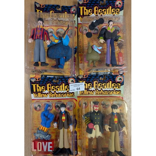 64 - Vintage Toys: McFarlane Toys Spawn The Beatles boxed figures; some damage to card backs/plastic; (4)... 