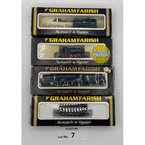 7 - Trains: Graham Farish by Bachmann assortment of N Gauge, including: No. 1007 08 Class Diesel BR; No.... 