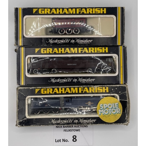 8 - Trains: Graham Farish by Bachmann trio of locos, including: No. 8426 Class 52 Diesel Loco Western Co... 