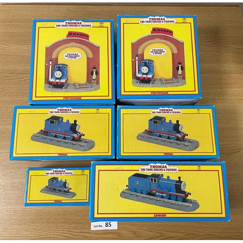 85 - Vintage Toys: Thomas the Tank Engine group of Leonardo Collection figurines; within boxes; some mini... 