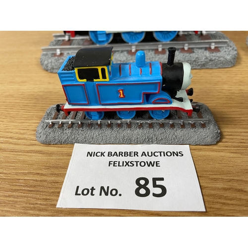 85 - Vintage Toys: Thomas the Tank Engine group of Leonardo Collection figurines; within boxes; some mini... 