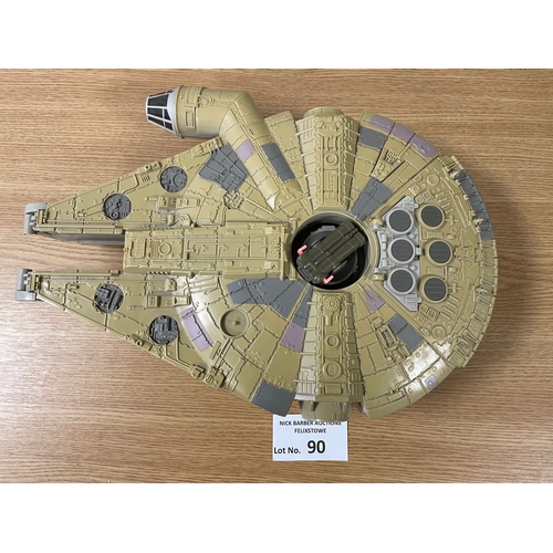 90 - Vintage Toys: Star Wars Micro Machines boxed Millennium Falcon (some discolouration and damage to pa... 