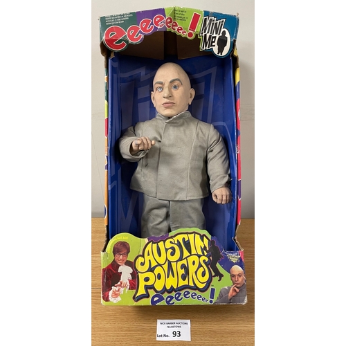 93 - Vintage Toys: McFarlane Toys Austin Powers Mini Me large talking figure; damage to box, would benefi... 