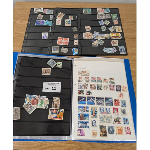 11 - Stamps: Albums, loose and bags of kiloware within large box; many 1000s of world stamps.