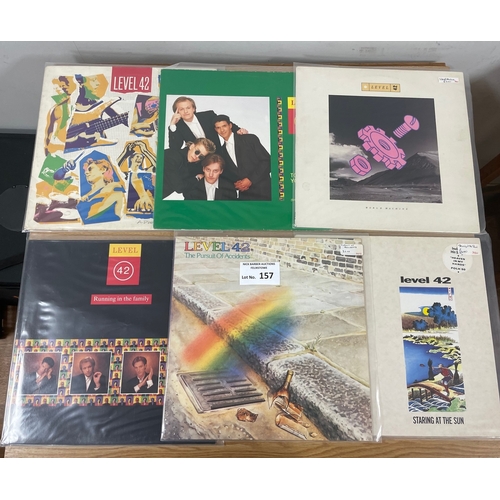 157 - Records: Assortment of albums including Yes (6), Dr Hook (5), Level 42 (6).