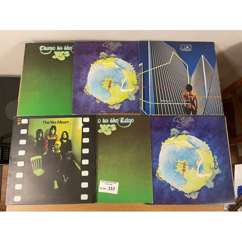 157 - Records: Assortment of albums including Yes (6), Dr Hook (5), Level 42 (6).