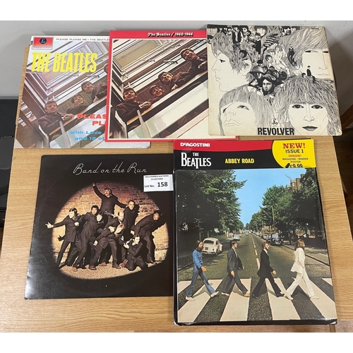 158 - Records: The Beatles and related albums, Wings, McCartney, etc.; (11).