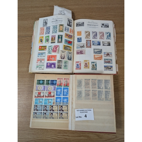 4 - Stamps: Box of albums; Commonwealth and World; many 1000s of stamps.