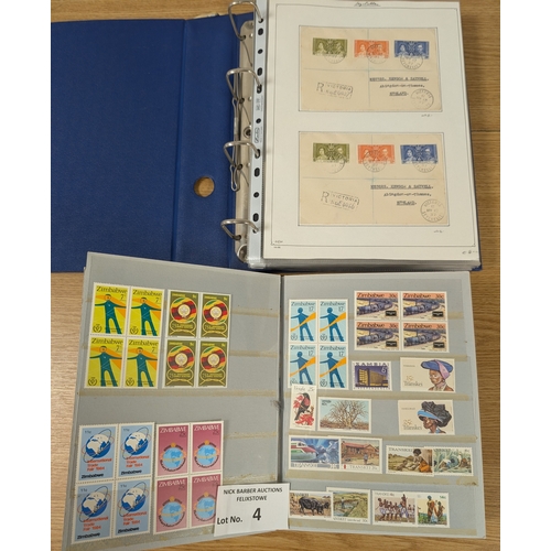 4 - Stamps: Box of albums; Commonwealth and World; many 1000s of stamps.