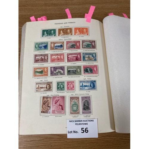 56 - Stamps: KGVI Crown album (red), superb item with many full sets to the top value; generally Mint; al... 