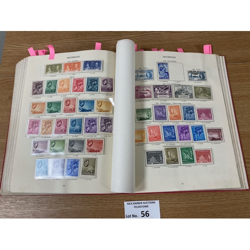 56 - Stamps: KGVI Crown album (red), superb item with many full sets to the top value; generally Mint; al... 