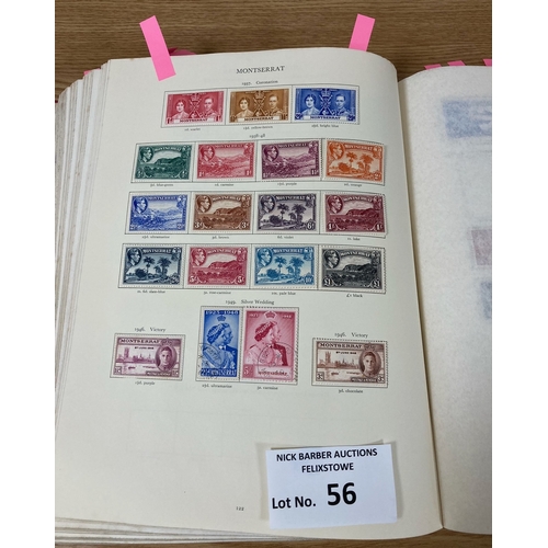 56 - Stamps: KGVI Crown album (red), superb item with many full sets to the top value; generally Mint; al... 