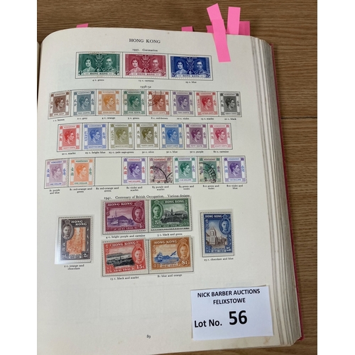 56 - Stamps: KGVI Crown album (red), superb item with many full sets to the top value; generally Mint; al... 