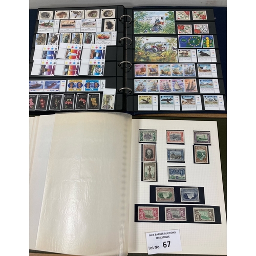 67 - Stamps: World albums good lot of stockbooks and albums; does including some mint Channel Islands.