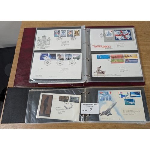 7 - Stamps: Pair of Royal Mail full cover albums, hingeless RM GB album and presentation pack GB album, ... 