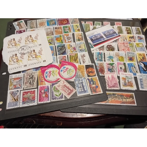 86 - Stamps: World on 40 Hagners and part album pages; useful Mint Br. Cols plus a lot of Used Canada and... 