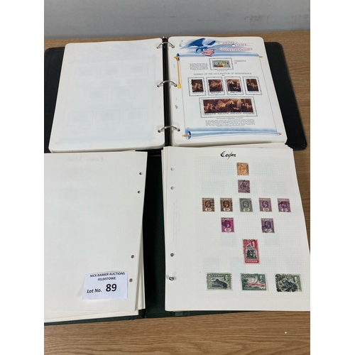 89 - Stamps: World stamp collection in albums and stockbooks, with wide variety of old/modern, 17 volumes... 