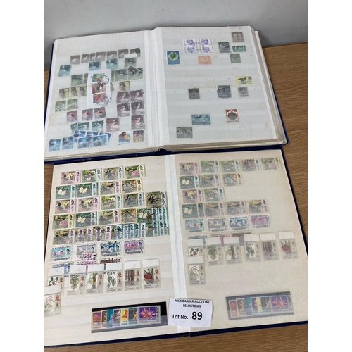 89 - Stamps: World stamp collection in albums and stockbooks, with wide variety of old/modern, 17 volumes... 