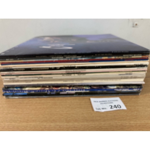 240 - Records; Classic Rock: Collection including Deep Purple, Elton John, Alan Parsons, etc.; (25+).