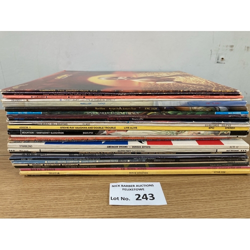 243 - Records; Classic Rock: Collection of albums including Sunfighter, Robert Plant, Marillion, etc.; (25... 