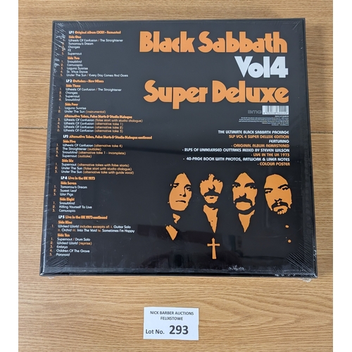 293 - Records: Black Sabbath Vol 4 Super Deluxe sealed box set; 4050538644449.