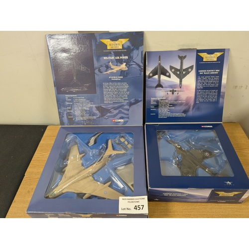 457 - Diecast: Collection of Corgi Aviation Archive; Military Air Power and Jet Fighter Power, including 4... 